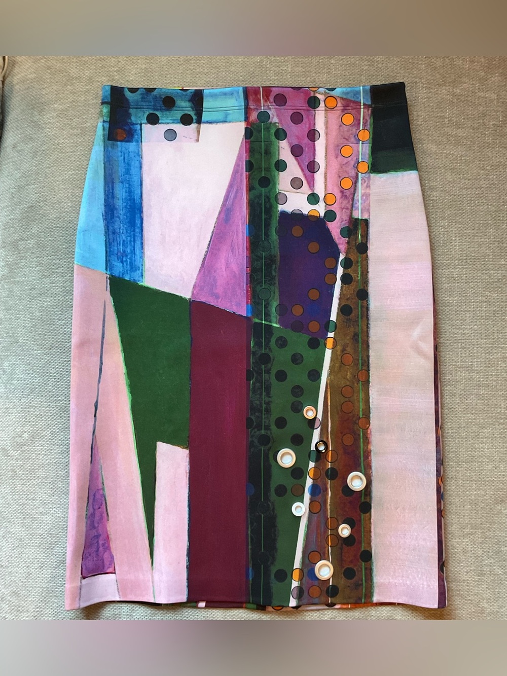 Clover Canyon Colorful Geometric Pencil Skirt